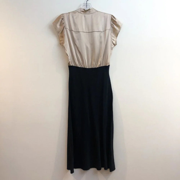 Sir The Label Silk Colorblock Business Casual Designer Midi Dress S ALTERED - Picture 8 of 11